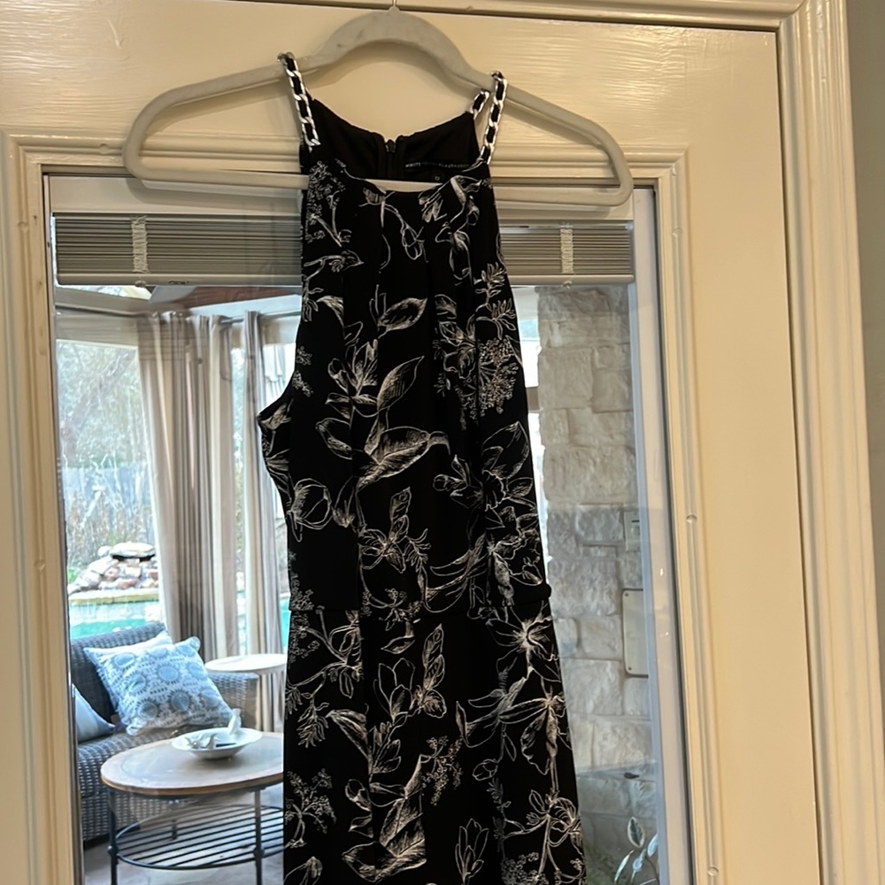 Black and white Jersey jumpsuit